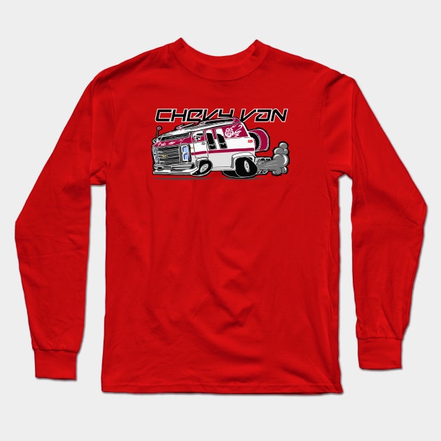 Chevy Van Long Sleeve T-Shirt by the_vtwins
